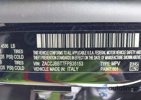 2015 Jeep Renegade Latitude z USA, uszkodzony, nr VIN ZACCJBBT7FPB35153